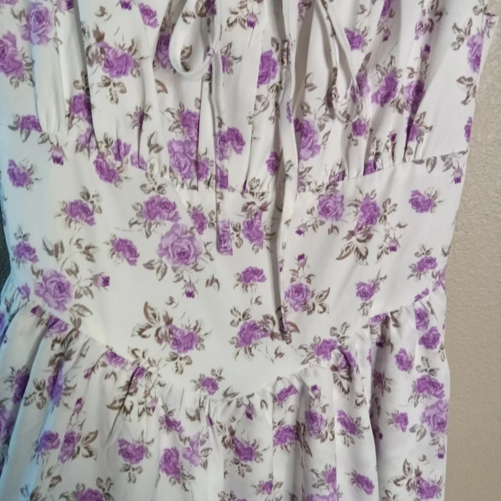 Scarlet Darkness Floral Corset Dress Green Purple Cami Small - Picture 5 of 14